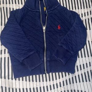Navy Blue Quilted Kids Jacket 2T